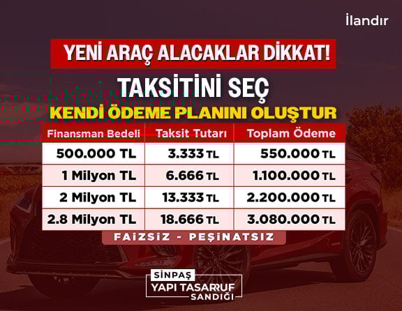 Sinpas YTS Desktop Manşet Advertorial 2 Şubat'26