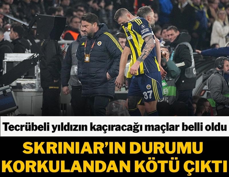 Fenerbahçe'de yenilgiden daha büyük şok: Skriniar'ın durumu sanılandan daha ciddi!