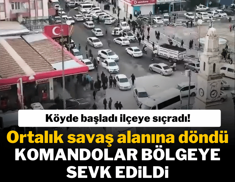 Köyde başladı ilçeye sıçradı! 'Arazi anlaşmazlığı' kavgasında ortalık savaş alanına döndü