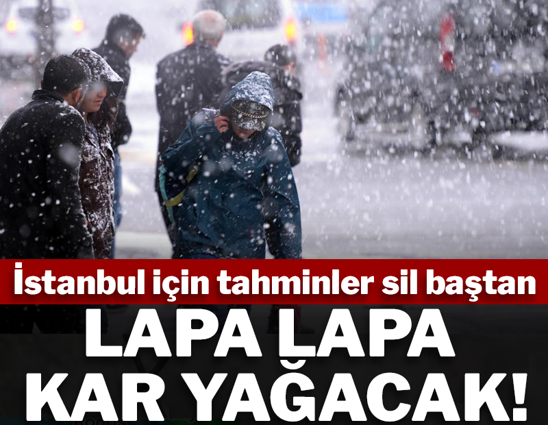 İstanbul'a lapa lapa kar geliyor! Etkisi saatler sonra başlayacak