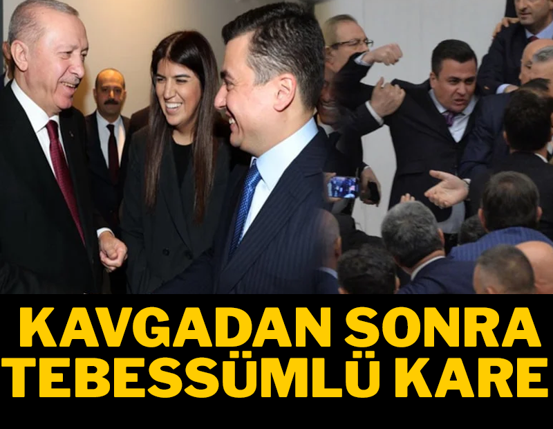 Kavgadan sonra tebessümlü kare