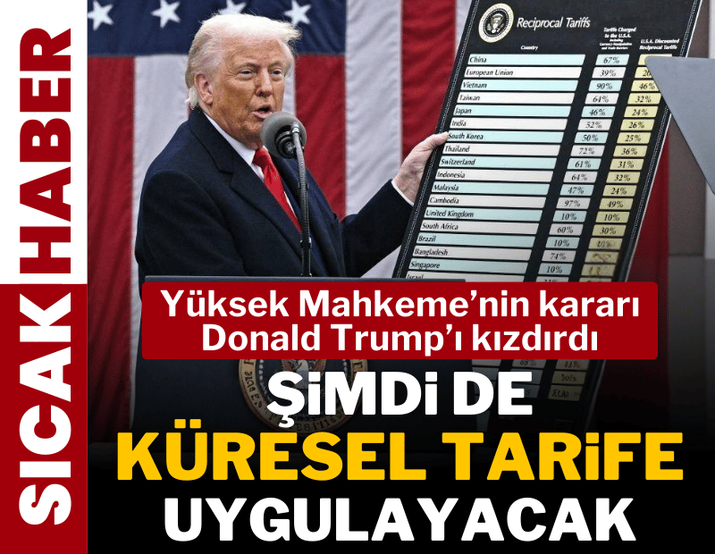 Mahkeme kararı sonrası Trump'tan yeni hamle: Yüzde 10'luk küresel tarife getirdi