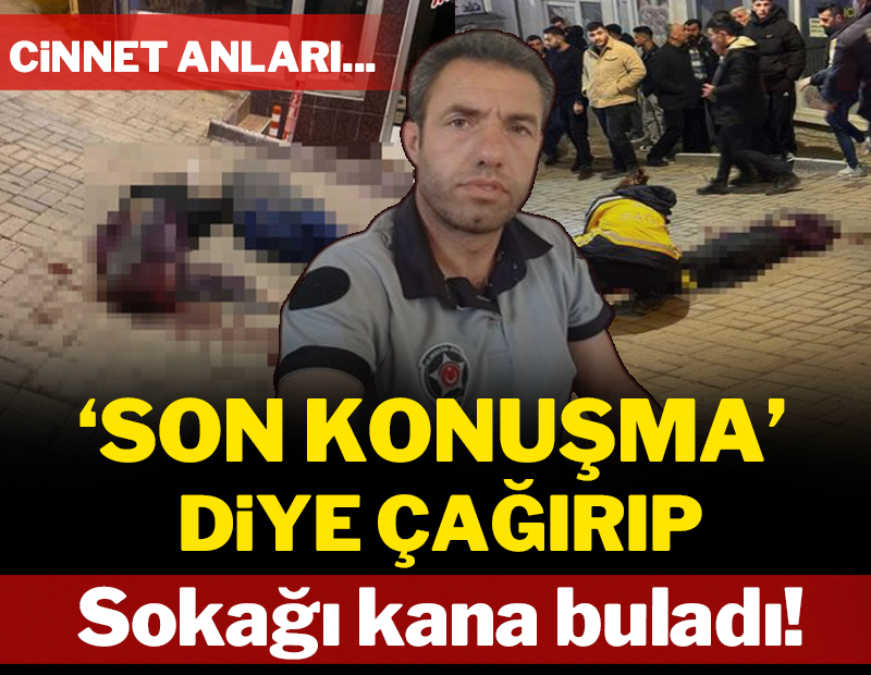 Cinnet anları: Sokak ortasında önce Songül'ü sonra kendini öldürdü!