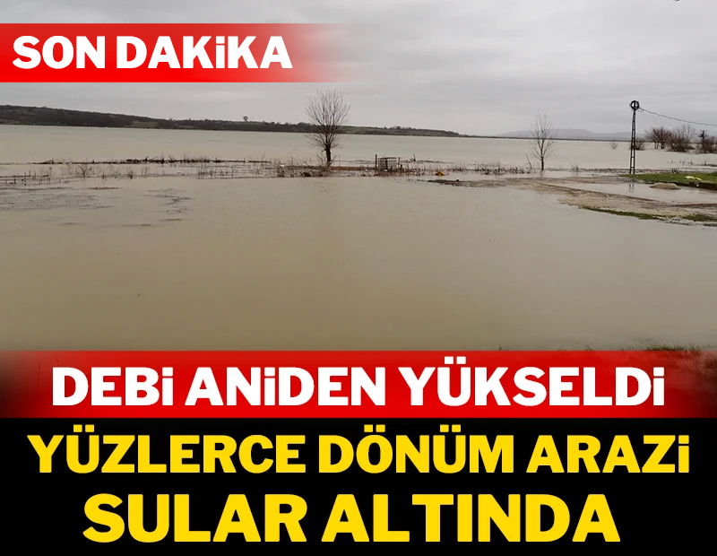 Debi aniden yükseldi yüzlerce dönüm arazi sular altında!