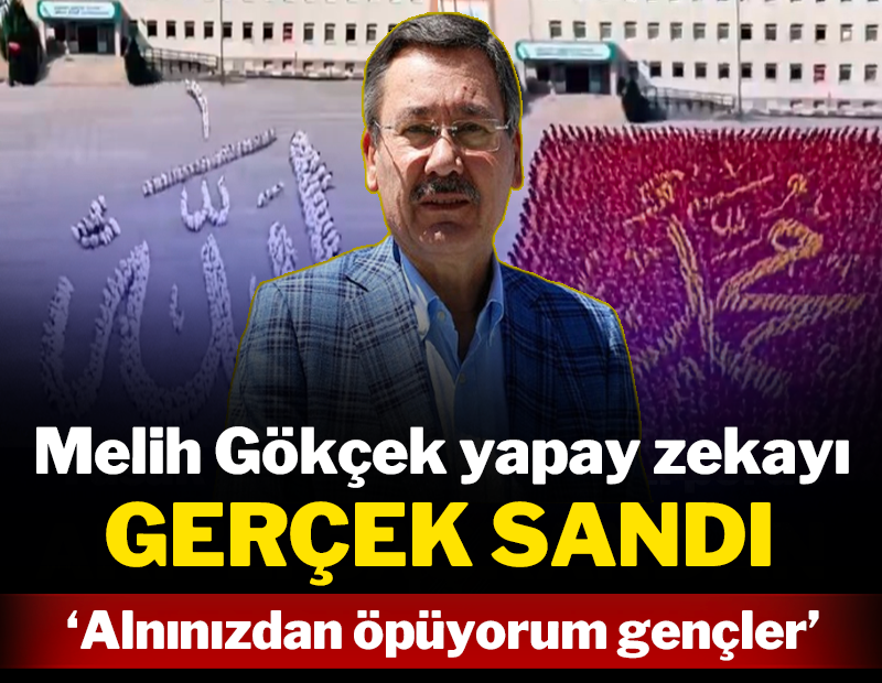 Melih Gökçek yapay zekayı gerçek sandı: 'Alnınızdan öpüyorum gençler'