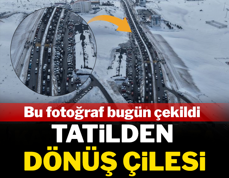 Tatilden dönüş çilesi: Bu fotoğraf bugün çekildi