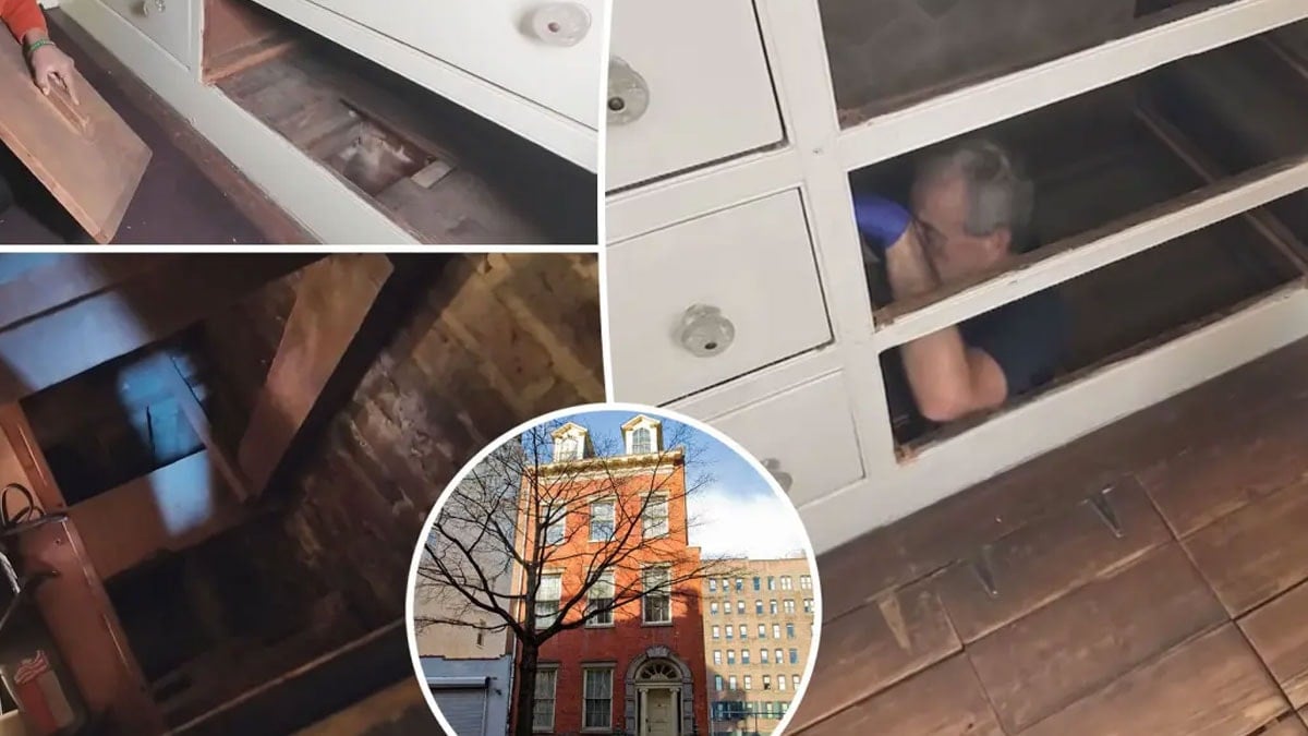 Yatak odasındaki dolabın alt çekmecesi gizli tünele açıldı