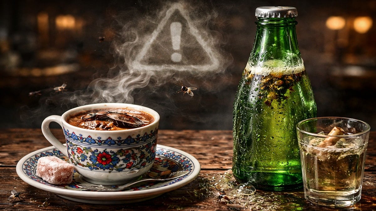 Türk kahvesiyle maden suyu içerken 2 kere düşünün