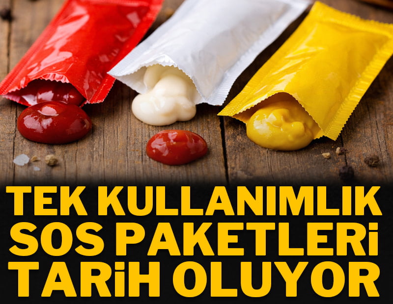 Tek kullanımlık sos paketleri tarih oluyor
