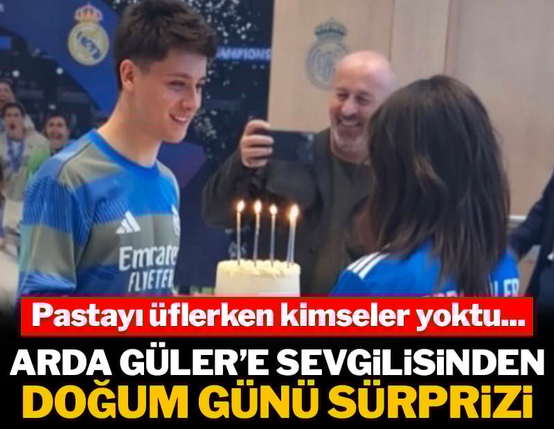 Arda Güler'e sevgilisinden doğum günü sürprizi