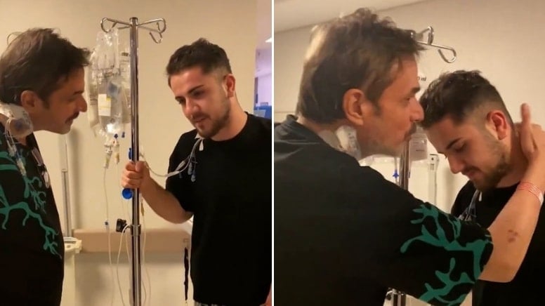 Hastanede duygulandıran buluşma... Annesine bağışçı olan genci böyle tebrik etti