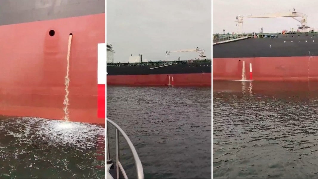 Denize atık bırakan gemiye 17 milyon TL ceza