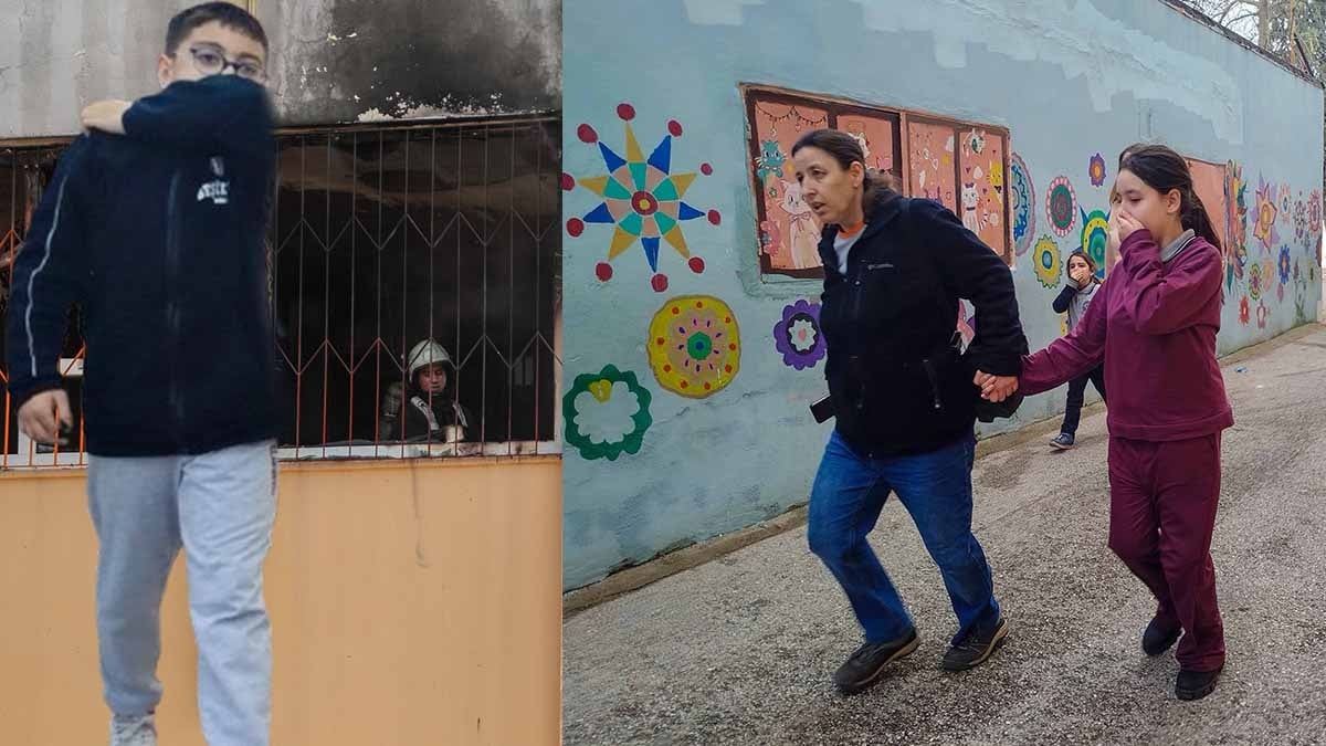 Öğretmenler odasında yangın çıktı! Okuldaki tüm öğrenciler tahliye edildi