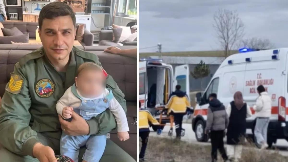 Ayağı takılan astsubay feci halde hayatını kaybetti