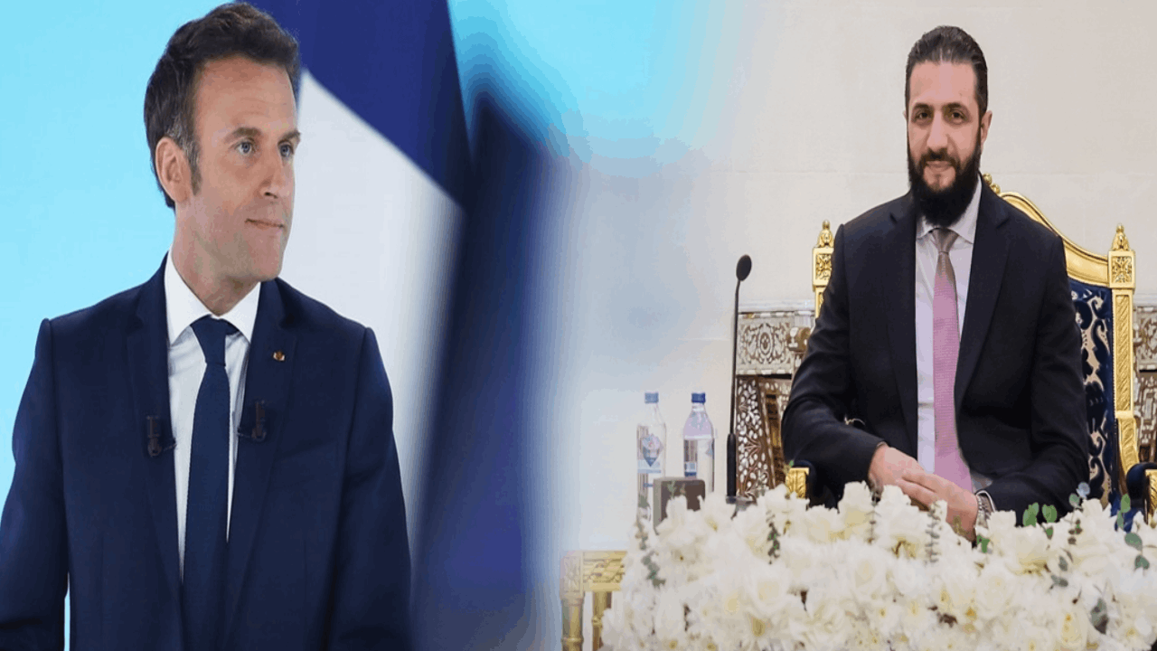 Şara ile Macron görüştü