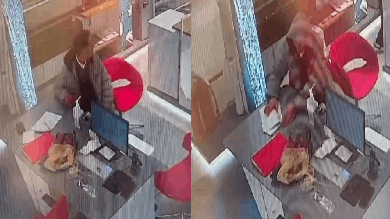 İş başvurusunda gelen kişi hırsız çıktı: O anlar kamerada