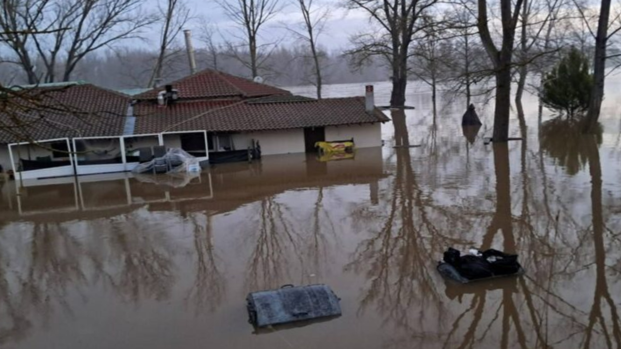 Meriç nehir taştı onlarca köy su altında