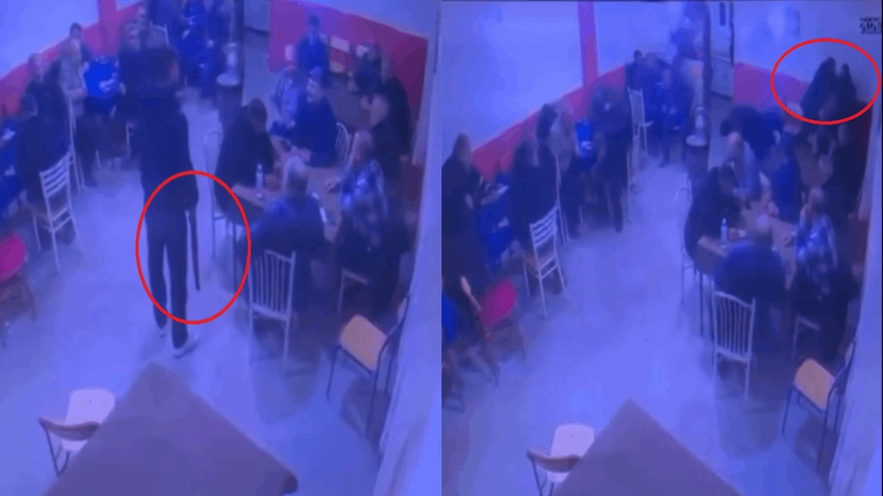 Pompalı tüfekle kahvehane basıp tehditler savurdu