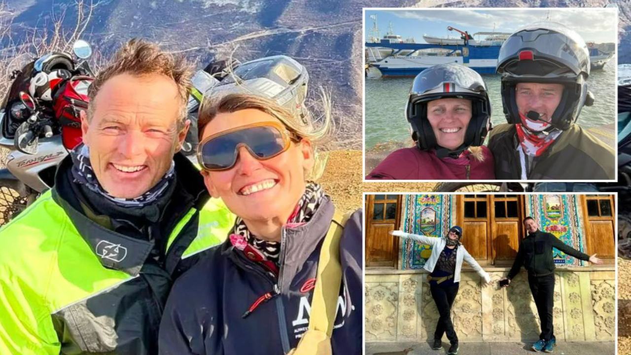 Motosikletle dünya turu yapan çift İran’da kabusu yaşadı!