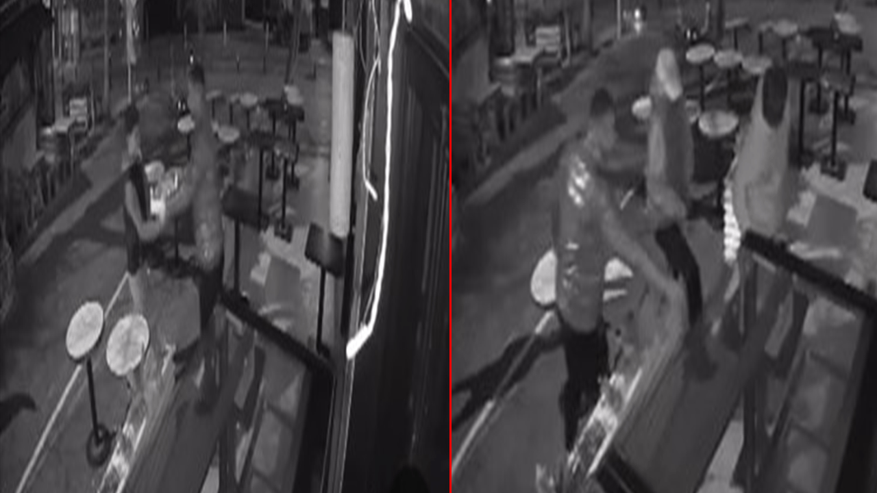 Kadıköy'de kafe önüne bırakılan çilekleri tadına bakıp çaldılar