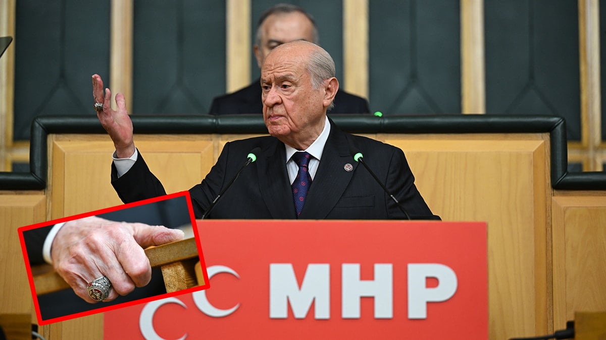 İşte Bahçeli'nin yüzüğü ve rozetindeki gizli mesajlar