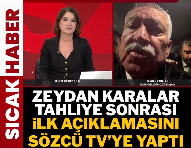 Zeydan Karalar tahliye sonrası ilk açıklamasını SÖZCÜ TV'ye yaptı