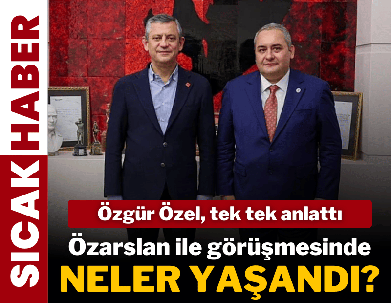 Özgür Özel'den Mesut Özarslan'a ilk tepki