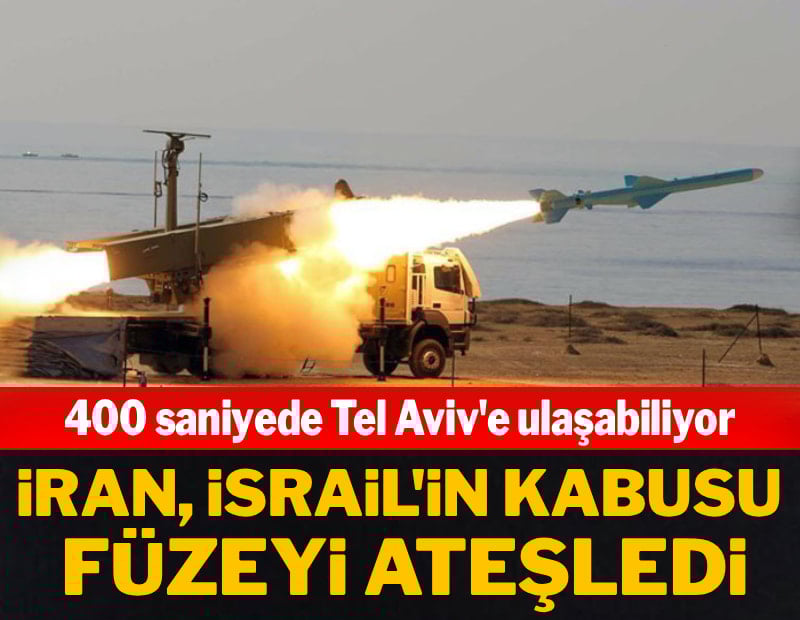 İran, İsrail'in kabusu füzeyi ateşledi! 400 saniyede Tel Aviv'e ulaşabiliyor