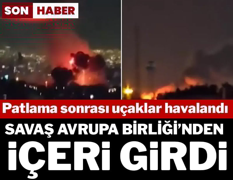 Son dakika... Güney Kıbrıs'taki İngiliz üssüne İHA saldırısı: Patlama sonrası uçaklar havalandı