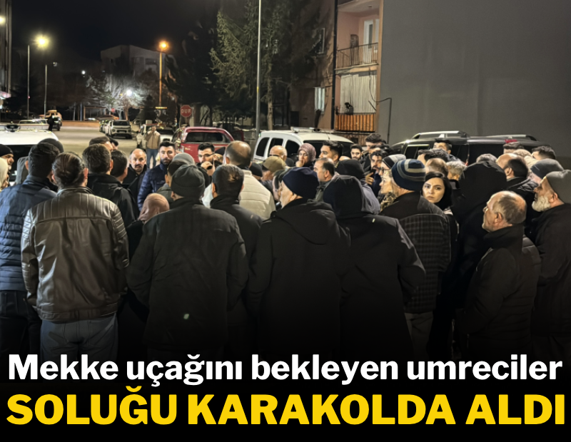 Mekke uçağını bekleyen umreciler hayrete düştü: Soluğu karakolda aldılar