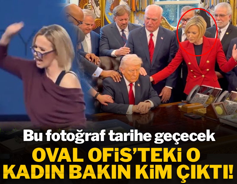 Bu fotoğraf tarihe geçecek: Oval Ofis'teki o kadın bakın kim çıktı
