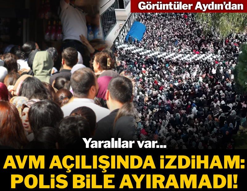 AVM açılışında izdiham! Polis ekipleri bile ayıramadı, yaralılar var