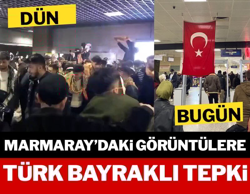Marmaray'da tepki çeken görüntüler!