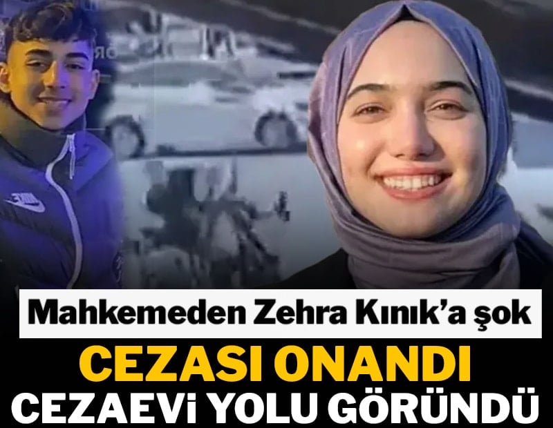 Mahkemeden Zehra Kınık'a şok: Cezası onandı, cezaevi yolu göründü