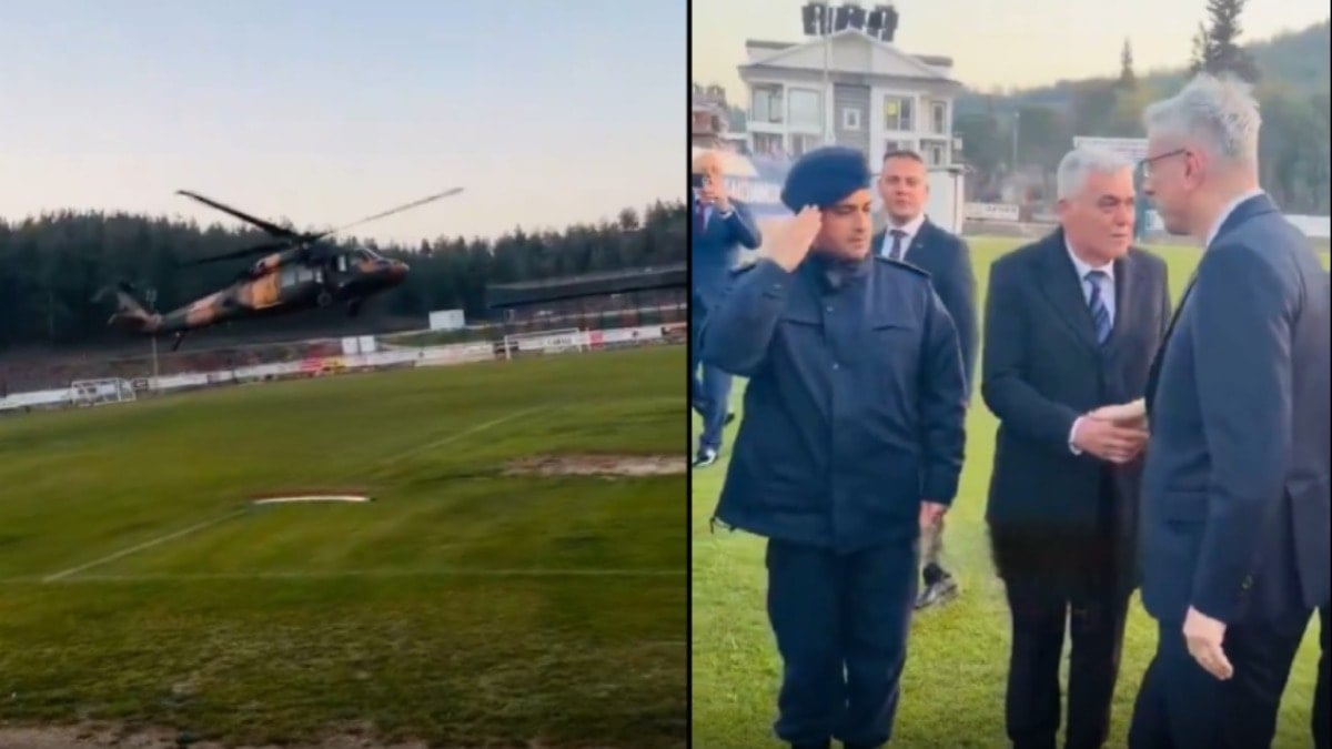 Sağlık Bakanı iftar açmaya helikopterle gitti 