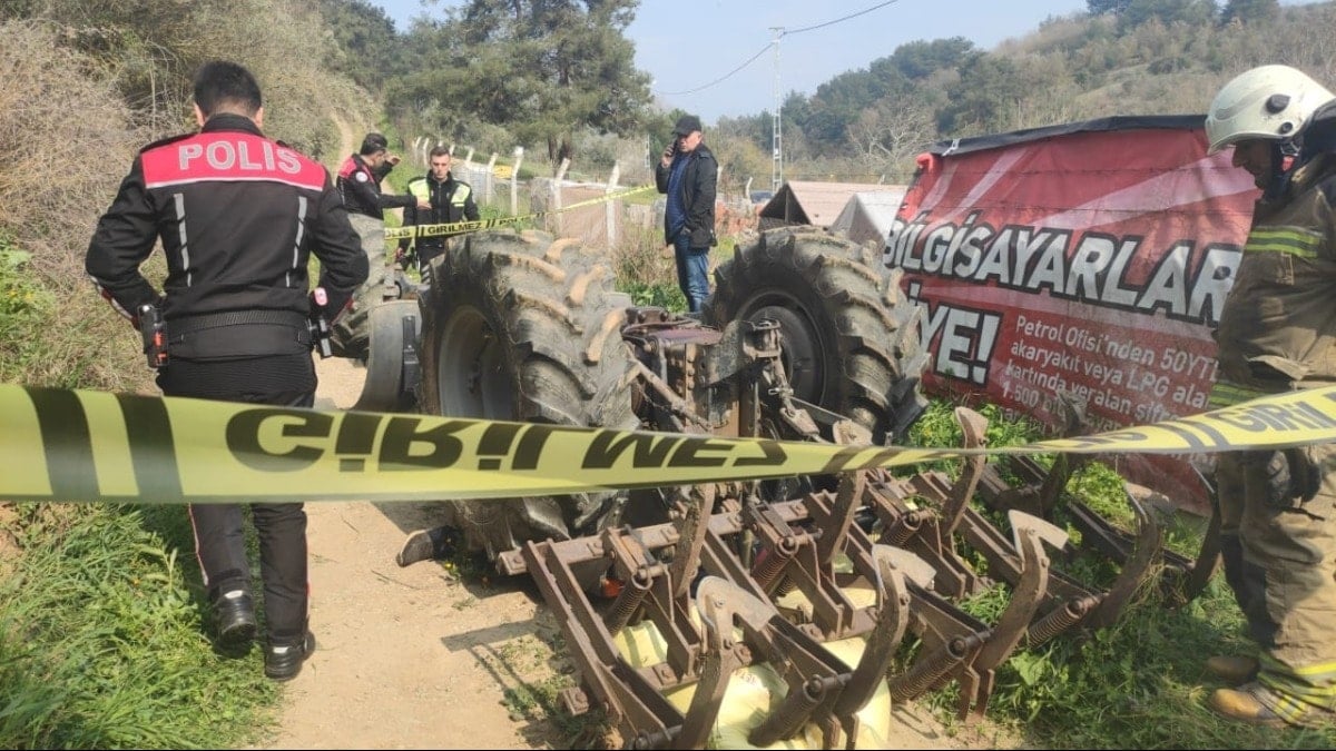 Bursa'da devrilen traktörün altında kalan kişi hayatını kaybetti