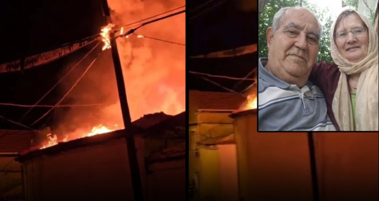 Altınlar için anneanne ve dedesini yaktı