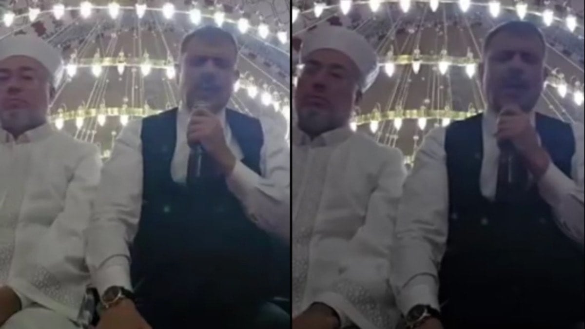 Bakan Kuran okudu, imam videoya çekti