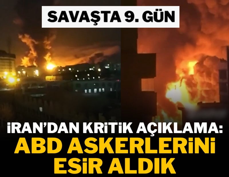İran'dan kritik açıklama: ABD askerlerini rehin aldık | SAVAŞTA 9. GÜN
