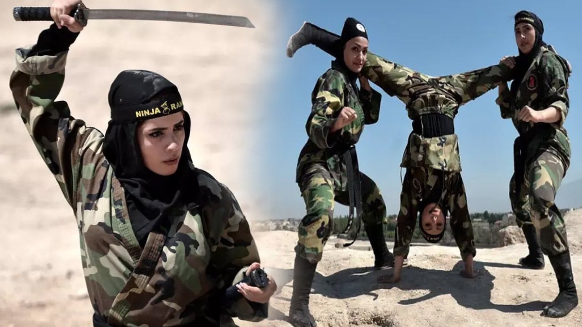 İran'ın kadın ninjaları sahaya iniyor
