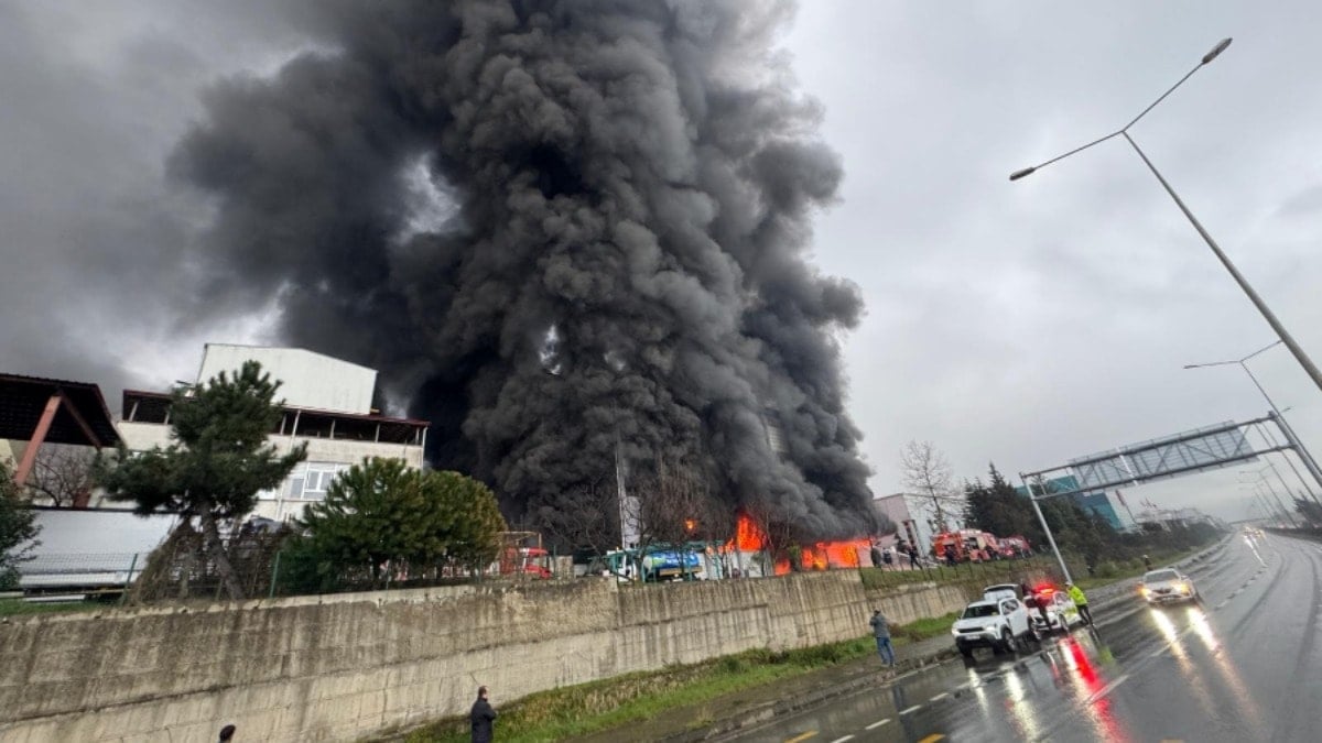 Trabzon'da fındık fabrikası alevlere teslim oldu