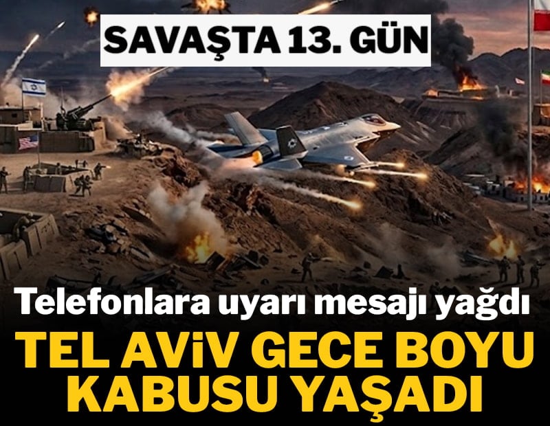 Telefonlara uyarı mesajı yağdı: Tel-Aviv gece boyu kabusu yaşadı