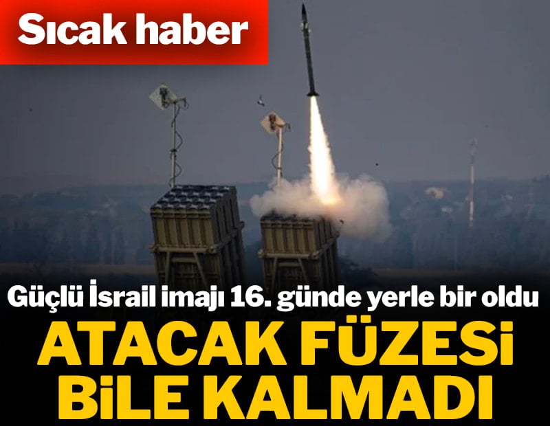 Güçlü İsrail imajı yerle bir oldu... Atacak füzesi bile kalmadı