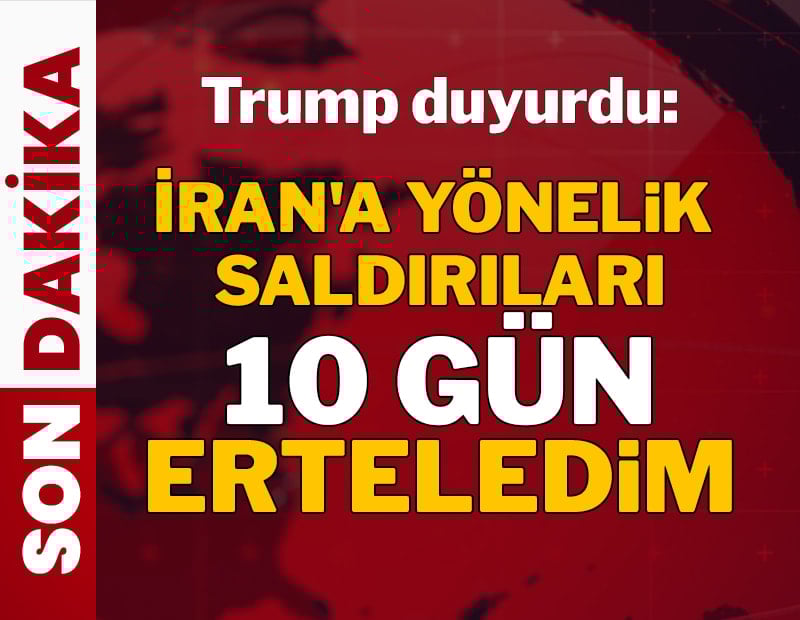 Trump'tan ateşkes açıklaması geldi