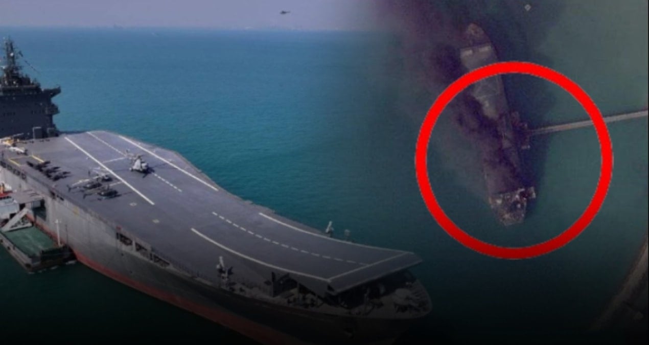 ABD'den İran'a dev darbe: İran'ın yüzen ordusu sulara gömüldü!