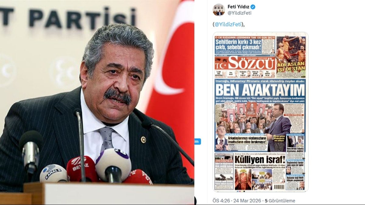 MHP'li Feti Yıldız önce paylaştı sonra sildi