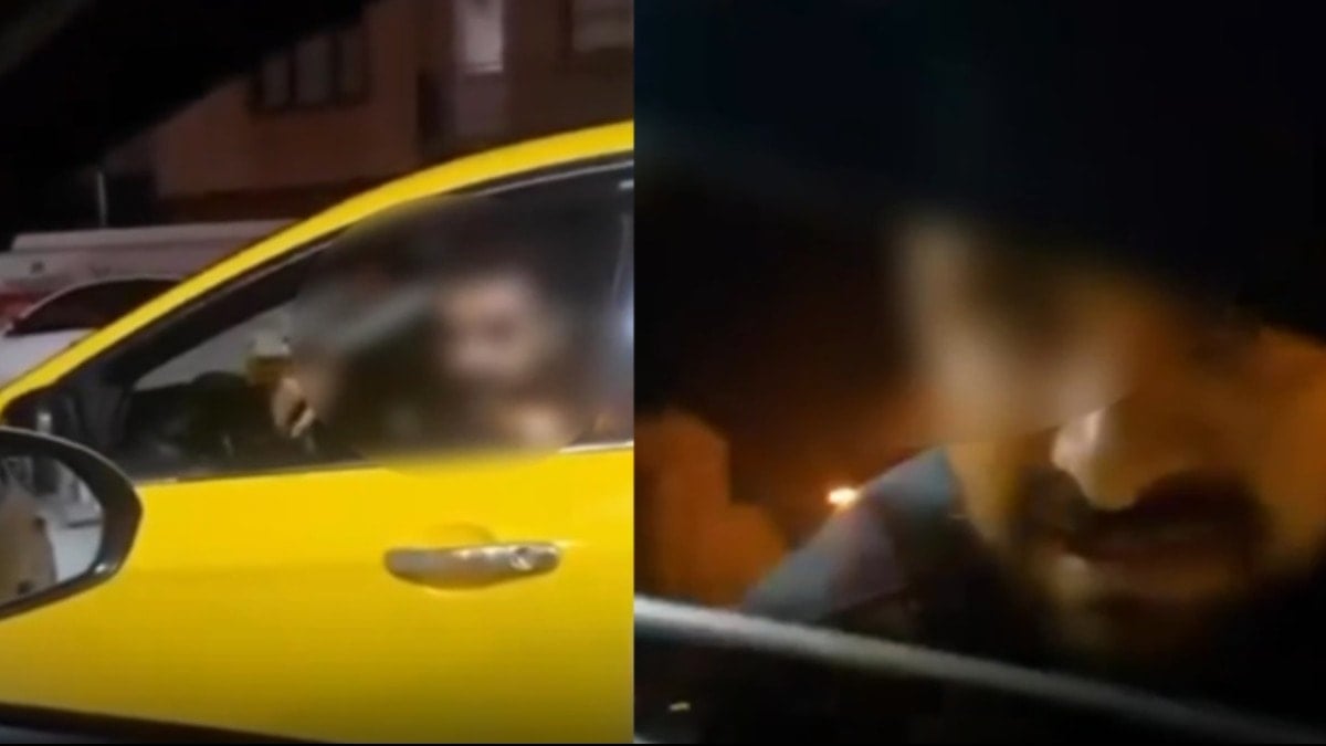 Taksideki kadın kabusu yaşadı: Taksici araçtan indi terör estirdi