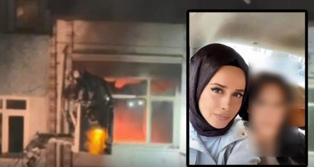 İstanbul'un göbeğinde korkunç cinayet! Eşini öldürüp evi ateşe verdi