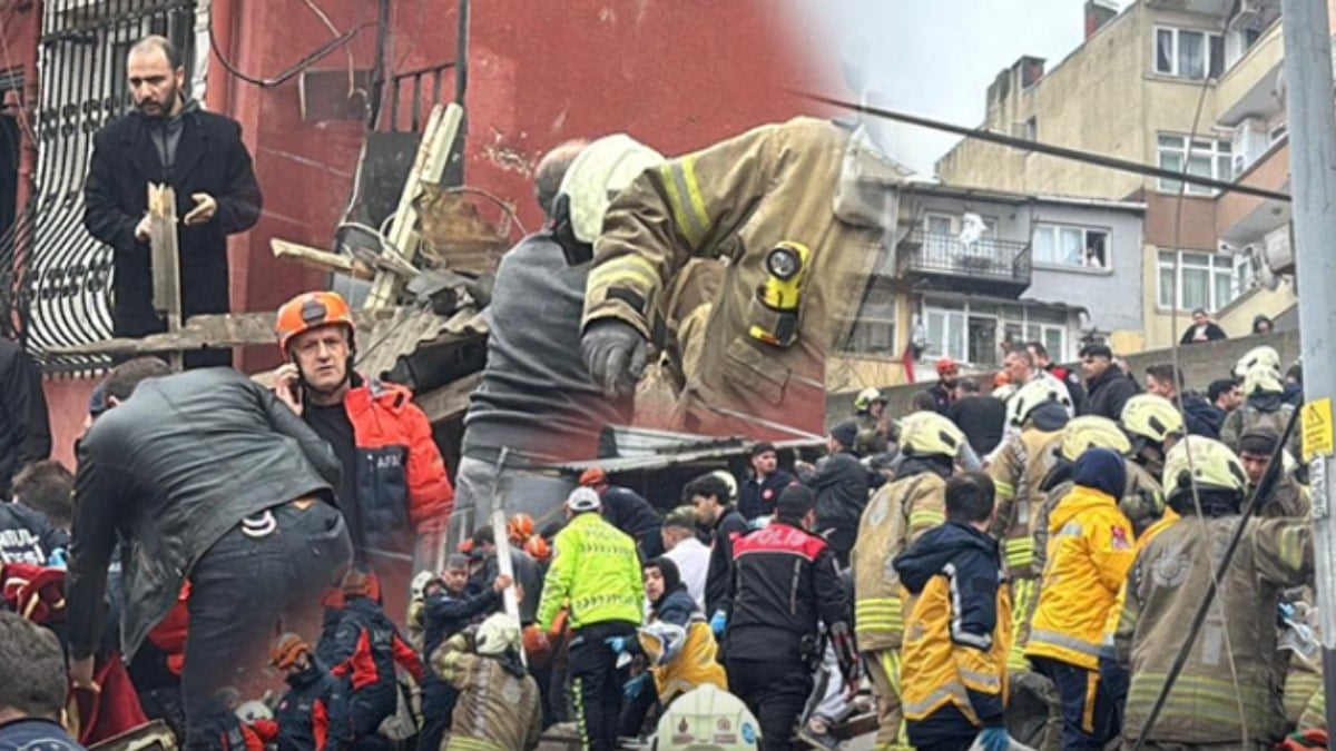 SON DAKİKA: İstanbul Fatih'te iki bina çöktü!