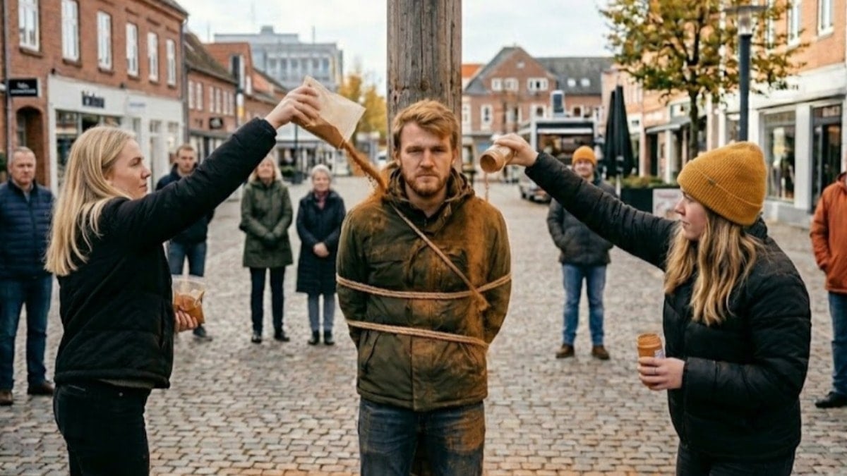 25 yaşına gelmiş gençleri direğe bağlayıp üzerlerine tarçın döküyorlar! İşte nedeni